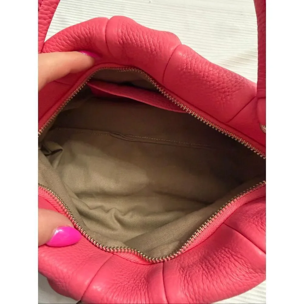 Daniella Ortiz Pink Leather Dragonfly Purse Handbag